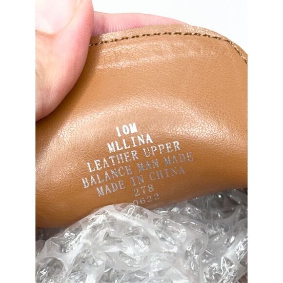 Marc Fisher Lina Platform Loafer Size 10 Suede Leather Penny Tan Slip On Shoes - Picture 8 of 10